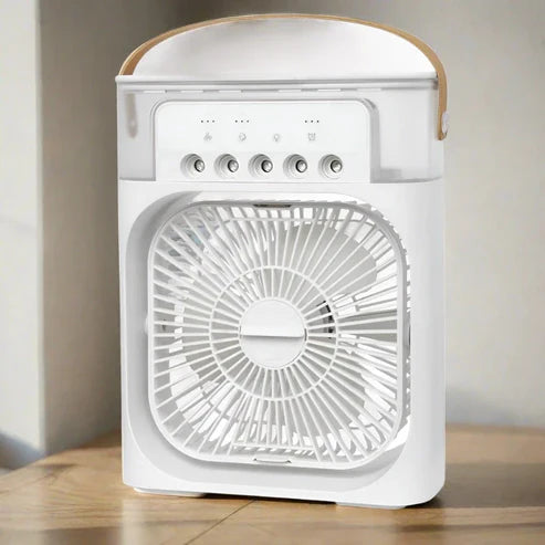 Portable Rechargeable Cooling Fan – Ultra-Quiet & Powerful Air Circulation