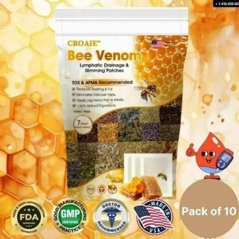 Bee Venom Lymphatic Drainage & Sliming Patches (10 Patches)