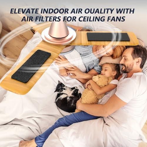 Ceiling Fan Air Purifier Pads (3 Pcs Activated Coconut Shell Carbon)