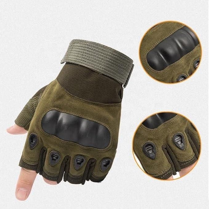 Road Warrior Gloves Non-Slip Rubber Knuckle Gloves