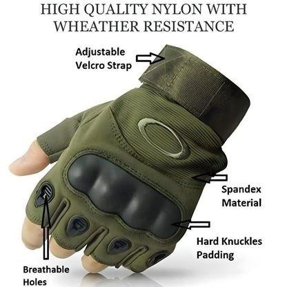 Road Warrior Gloves Non-Slip Rubber Knuckle Gloves