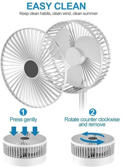Powerful Rechargeable Table Fan